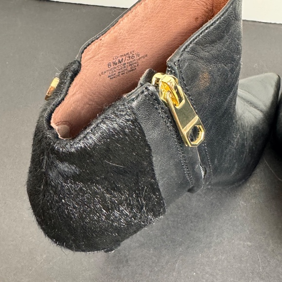 Ladies Louise et Cie Wafley Black Leather Booties Size 6.5 - Picture 7 of 13